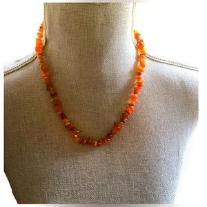 Lee Sands Vintage Coral Necklace and Bracelet